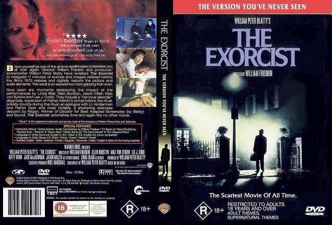 dvd cover The Exorcist 1973 Dvd Cover