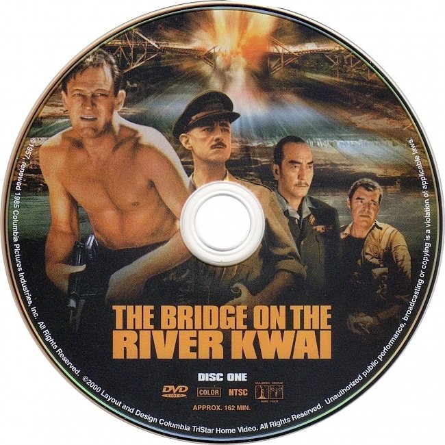 dvd cover The Bridge On The River Kwai 1957 R1 Disc 1 Dvd Cover