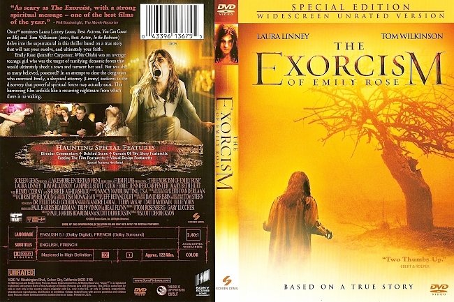 dvd cover The Exorcism Of Emily Rose - Special Edition 2005 Dvd Cover