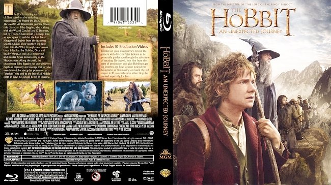 dvd cover The Hobbit - An Unexpected Journey 2012 Dvd Cover