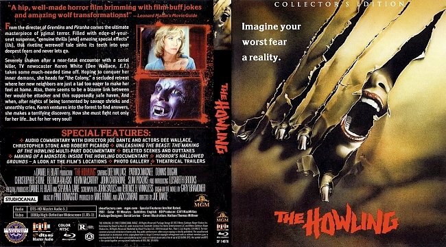 dvd cover The Howling - Collectors Edition 1981 Dvd Cover