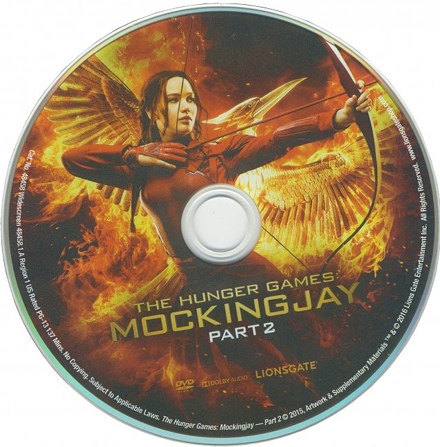 dvd cover The Hunger Games : Mockingjay Part 2 2015 R1 Disc Dvd Cover