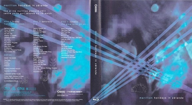 dvd cover Marillion - Holidays In ZeÌlande 2012 Dvd Cover