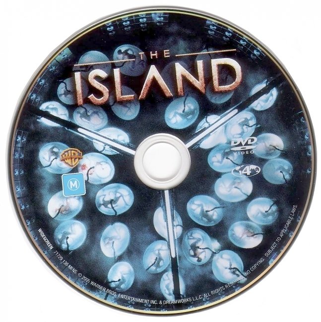 dvd cover The Island 2005 Disc Label Dvd Cover