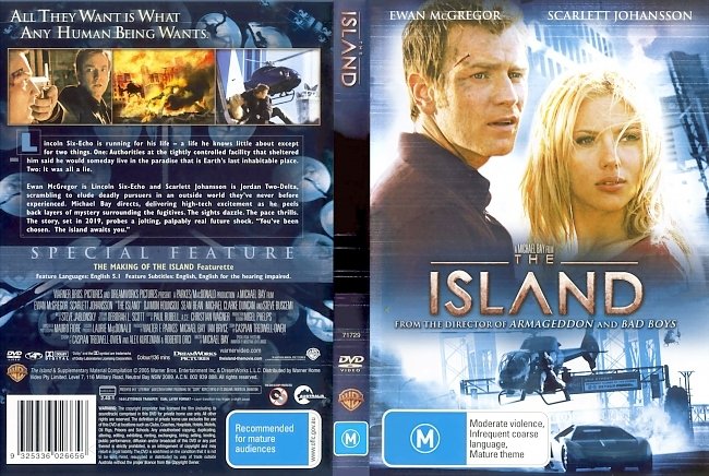 dvd cover The Island 2005 Dvd Cover