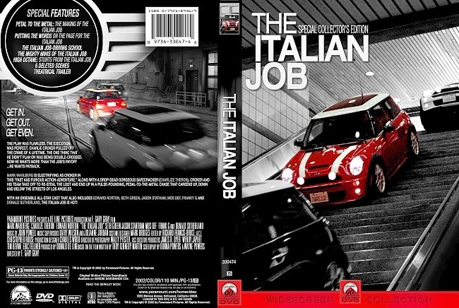 dvd cover The Italian Job - Special Edition 2003 Dvd Cover