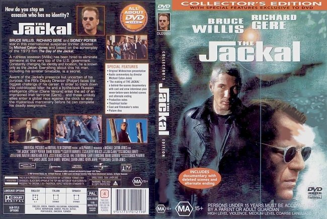 dvd cover The Jackal - Collectors Edition 1997 Dvd Cover