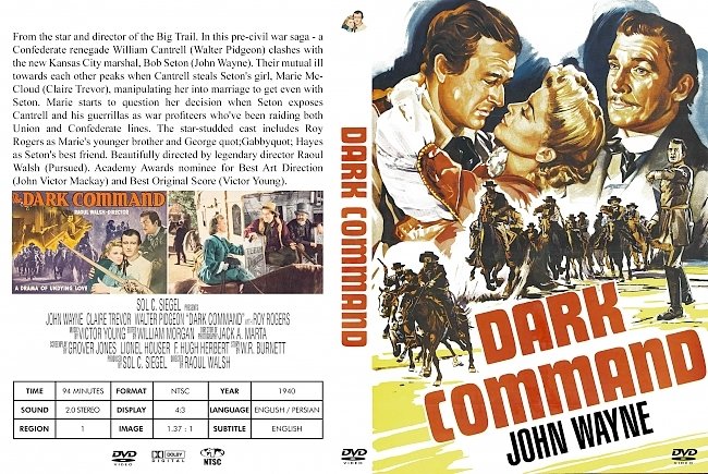 dvd cover Dark Command 1940 Dvd Cover