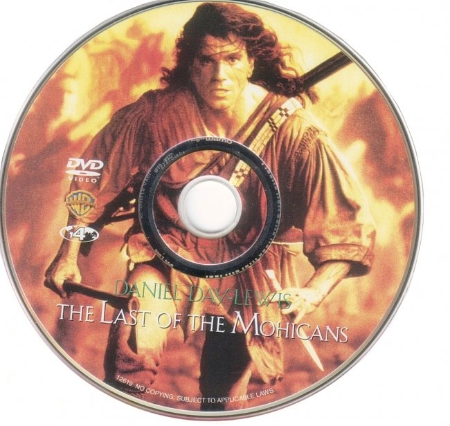 dvd cover The Last Of The Mohicans 1992 Disc Label Dvd Cover