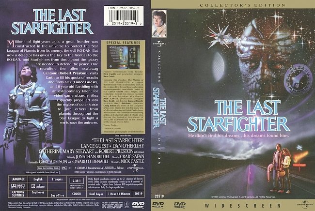 dvd cover The Last Starfighter - Collectors Edition 1984 Dvd Cover