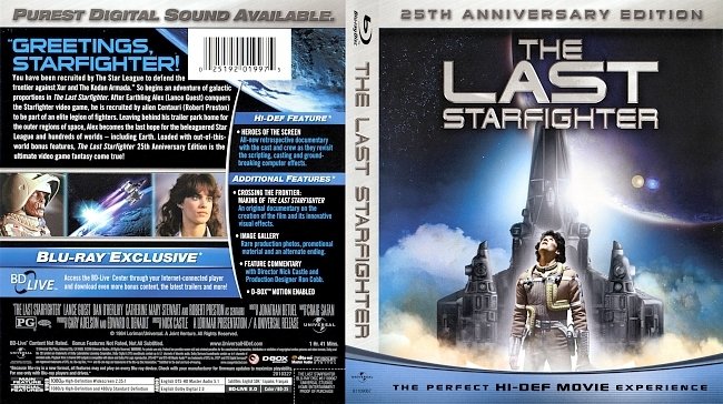 dvd cover The Last Starfighter 1984 Dvd Cover