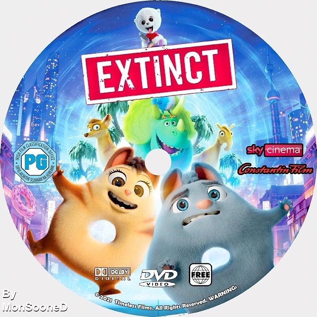 dvd cover Extinct 2021 Dvd Disc Dvd Cover