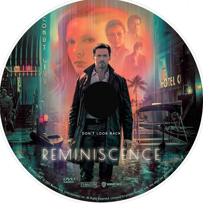 dvd cover Reminiscence 2021 Dvd Disc Dvd Cover