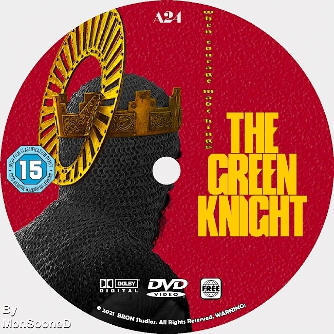dvd cover The Green Knight 2021 Dvd Disc Dvd Cover