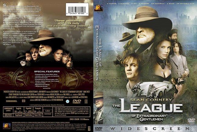 dvd cover The League Of Extraordinary Gentlemen 2003 Dvd Cover