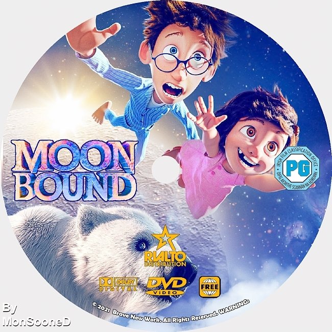 dvd cover Moon Bound 2021 Dvd Disc Dvd Cover