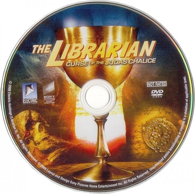 dvd cover The Librarian Curse Of The Judas Chalice 2008 R1 Disc Dvd Cover
