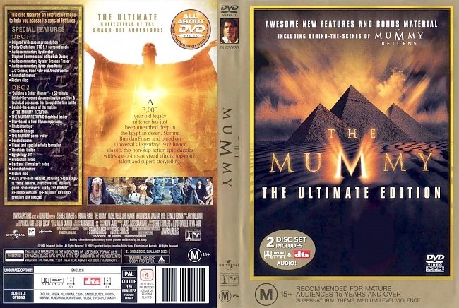 dvd cover The Mummy - The Ultimate Edition 1999 Dvd Cover