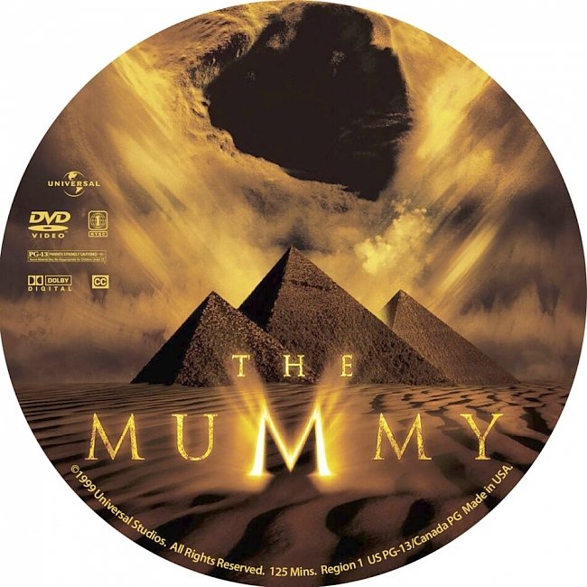 dvd cover The Mummy 1999 R1 Disc Dvd Cover