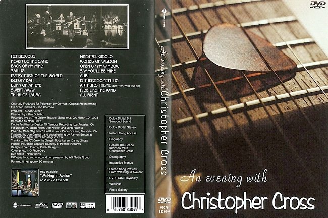 dvd cover Christopher Cross - An Evening With Christopher Cross 1999 Dvd Cover