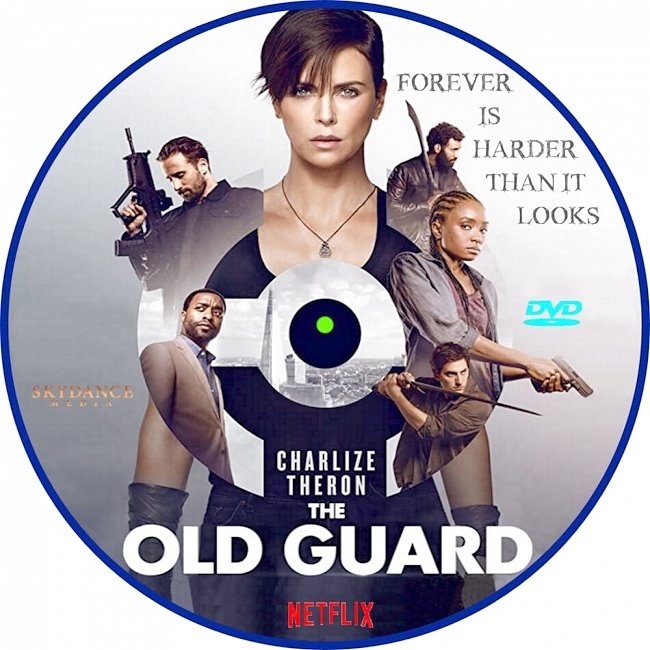 dvd cover The Old Guard 2020 R0 Disc Dvd Cover
