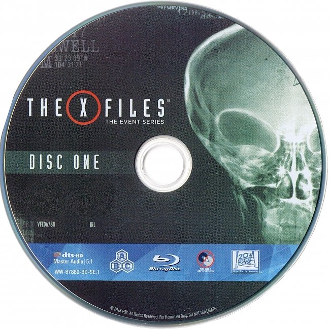 dvd cover The X-Files - Season 10 - The Event Series 2016 R2 Disc 1 Dvd Cover