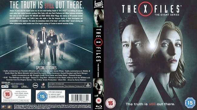 dvd cover The X-Files - Season 10 - The Event Series 2016 Dvd Cover