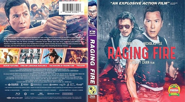 dvd cover Raging Fire 2021 Dvd Cover
