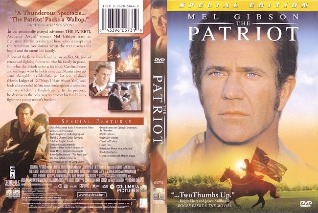 dvd cover The Patriot - Special Edition 2000 Dvd Cover