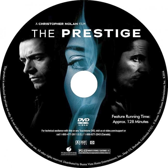 dvd cover The Prestige 2006 R1 Disc 2 Dvd Cover