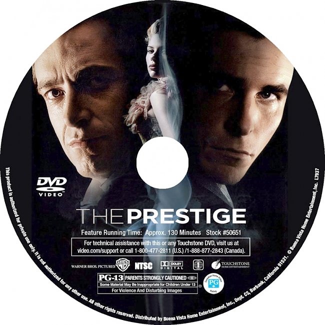 dvd cover The Prestige 2006 R1 Disc 3 Dvd Cover