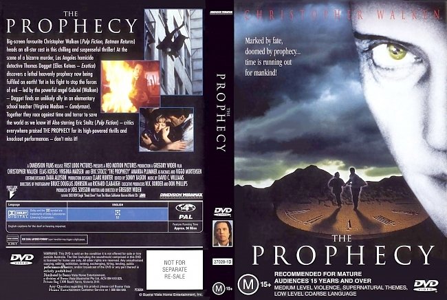 dvd cover The Prophecy 1995 Dvd Cover