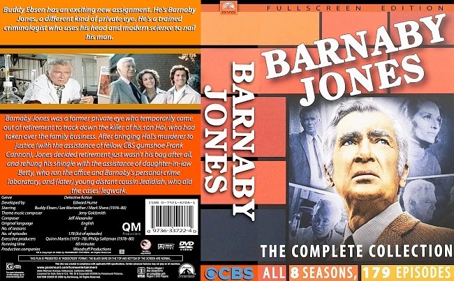 dvd cover Barnaby Jones 1973-1980 Dvd Cover