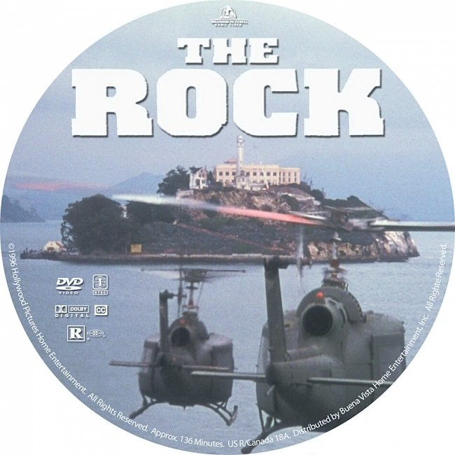 dvd cover The Rock 1996 R1 Disc Dvd Cover