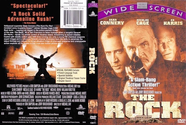 dvd cover The Rock 1996 Dvd Cover