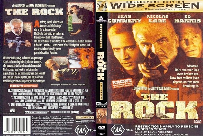 dvd cover The Rock - Collectors Edition 1996 Dvd Cover