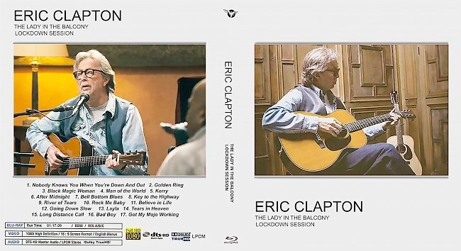 dvd cover Eric Clapton - The Lady In The Balcony ; Lockdown Sessions 2021 Dvd Cover