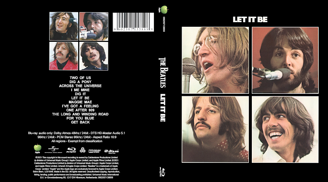dvd cover Let It BE 2021 Dvd Cover