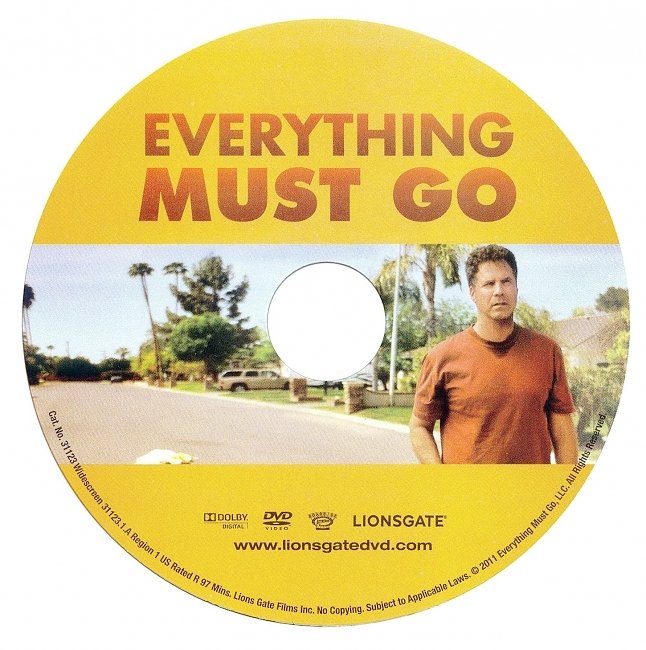 dvd cover Everything Must Go 2011 R1 Disc Dvd Cover