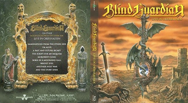 Blind Guardian – On Stage – Imaginations From The Other Side; Live In Oberhausen 2016 2021 Dvd Cover 