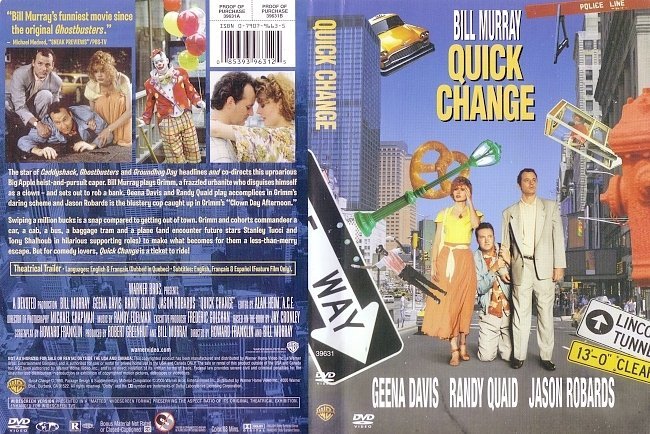 Quick Change 1990 Dvd Cover 