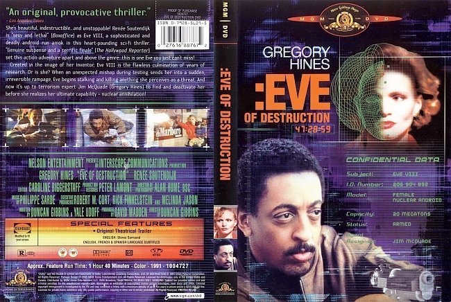 dvd cover Eve Of Destruction 1991 Dvd Cover