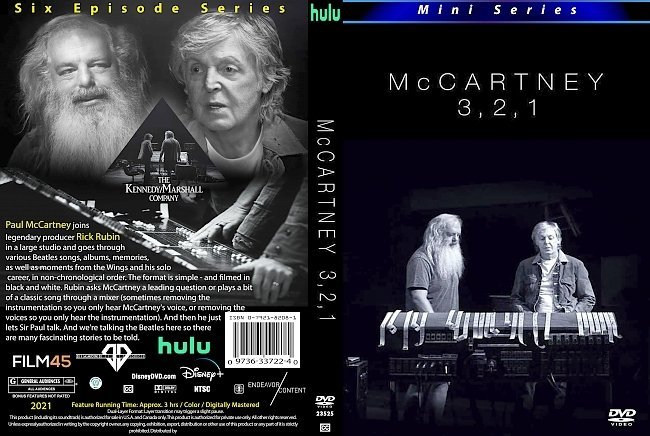 dvd cover McCartney 3,2,1 2021 Dvd Cover