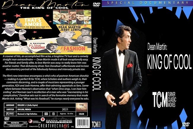 dvd cover Dean Martin: King Of Cool 2021 Dvd Cover