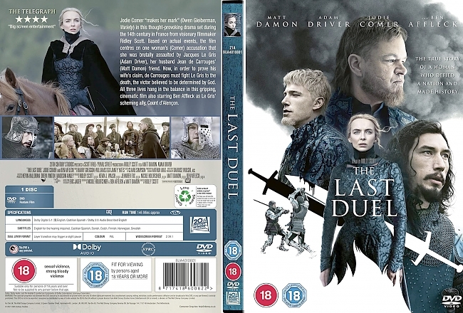 dvd cover Last Duel 2021 Dvd Cover