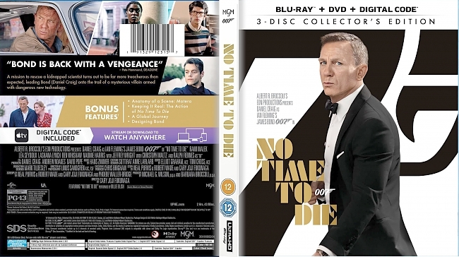 dvd cover No Time To Die 2021 Dvd Cover