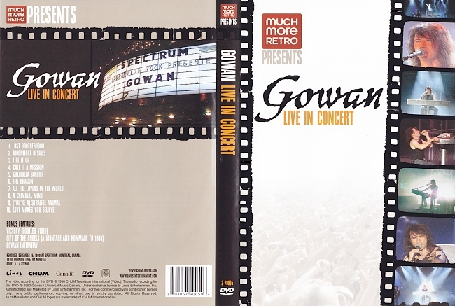 dvd cover Gowan ex-Styx - Live In Concert 2006 Dvd Cover