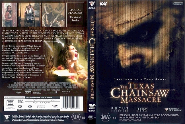 dvd cover The Texas Chainsaw Massacre 2003 Dvd Cover