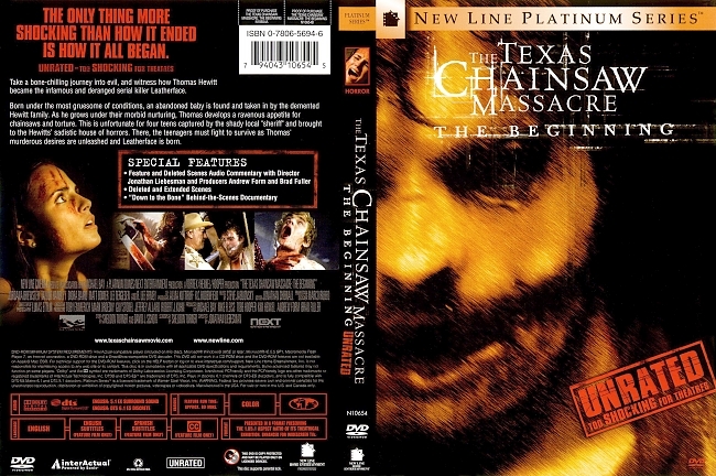 dvd cover The Texas Chainsaw Massacre The Beginning - Unrated 2006 Dvd Cover
