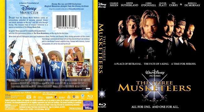dvd cover The Three Musketeers 1993 Dvd Cover